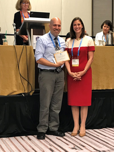 nir menachemi receiving teaching award