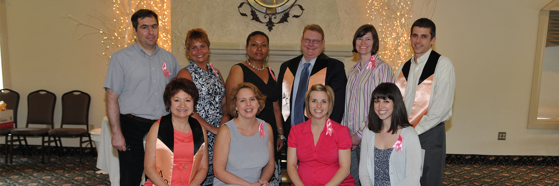 Group of Delta Omega inductees