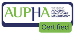 AUPHA certified badge 2025