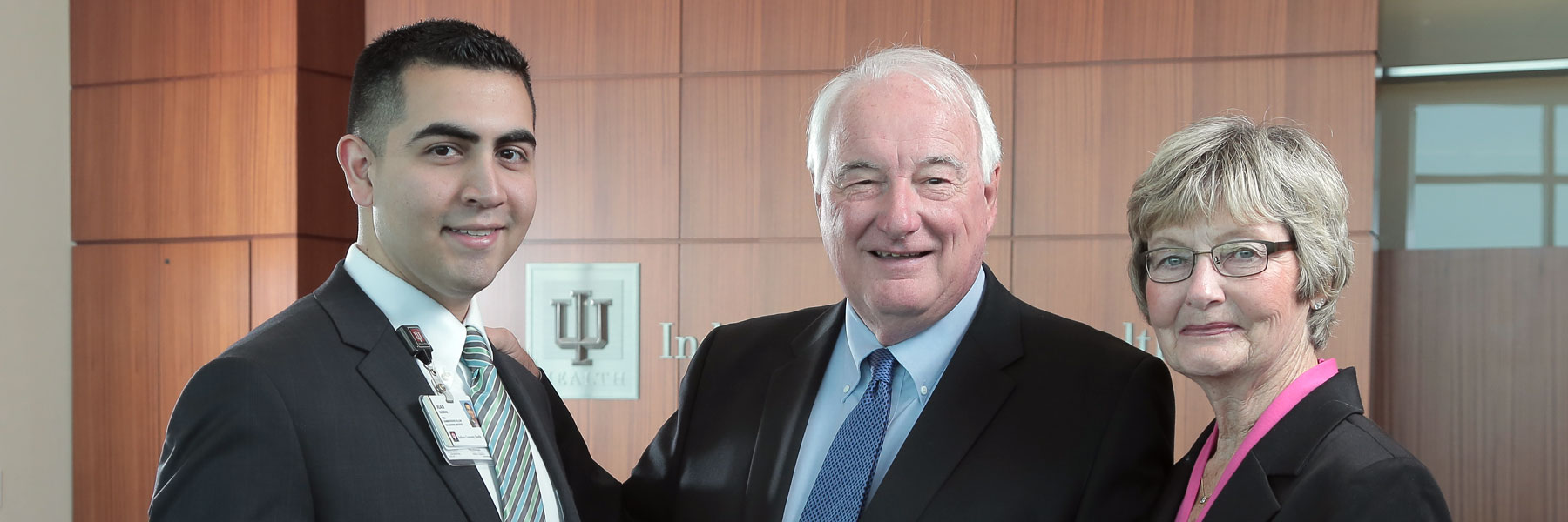 student with alumni donors