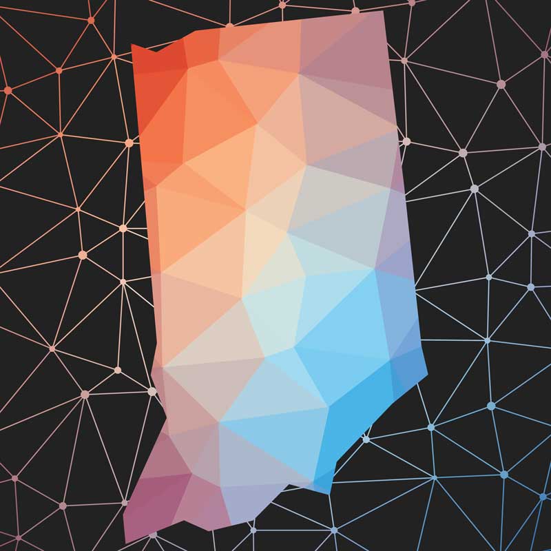 digital image of state of indiana