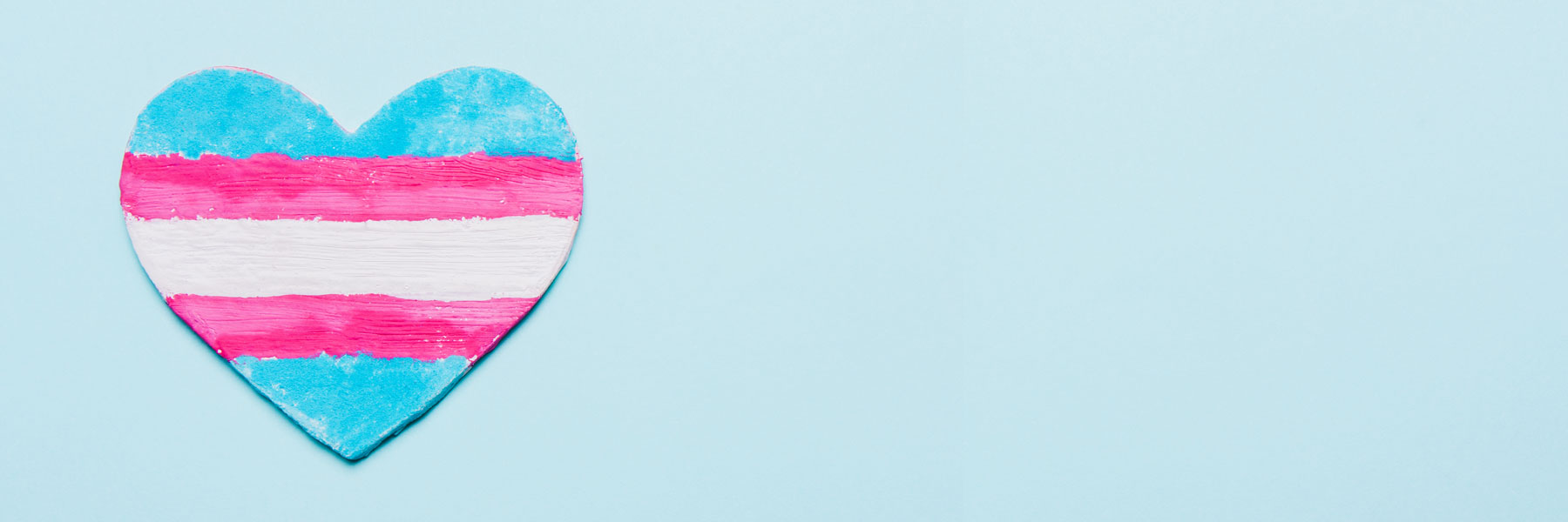 turquoise, pink and white painted heart