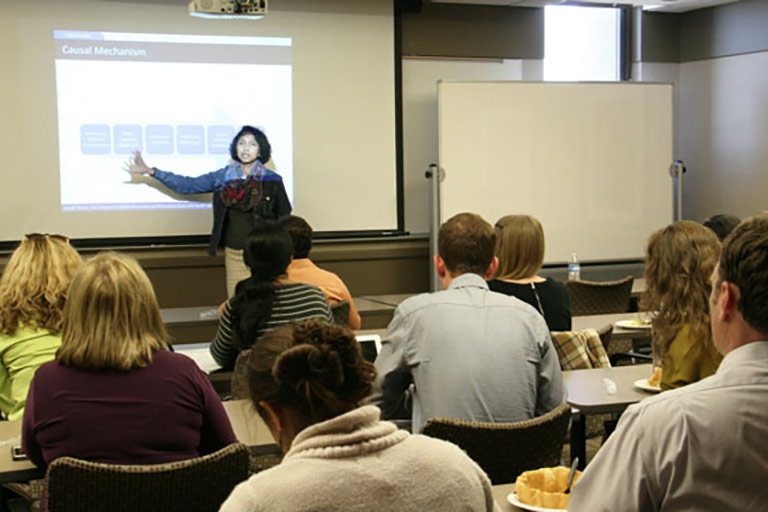instructor in classroom